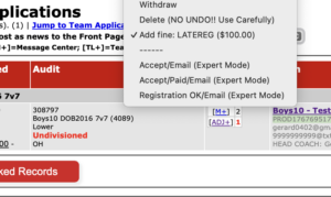selecting the fine for bulk assessment